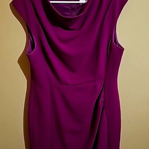 Lk bennett dress purple waisted. Size 12 usa